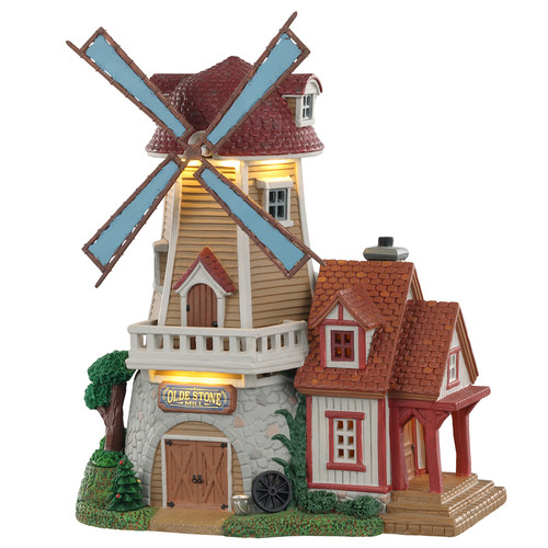 Lemax - 5637 - Multicolored Olde Stone Mill Christmas Village