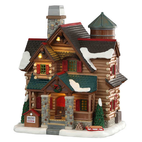 Lemax - 5641 - Multicolored Chestnut Cabin Christmas Village