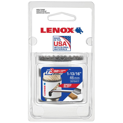 Lenox - 2079417 - Speed Slot 1-13/16 in. Bi-Metal Hole Saw 1/pc.