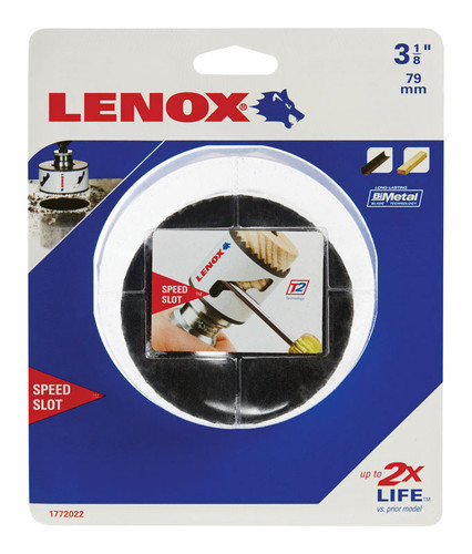 Lenox - 2079613 - Speed Slot 3-1/8 in. Bi-Metal Hole Saw 1/pc.