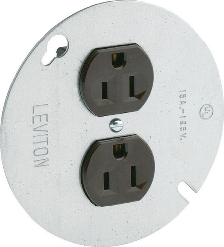 Leviton - 05042-000 - 15 amps 125 volt Brown Outlet 5-15R - 1/Pack