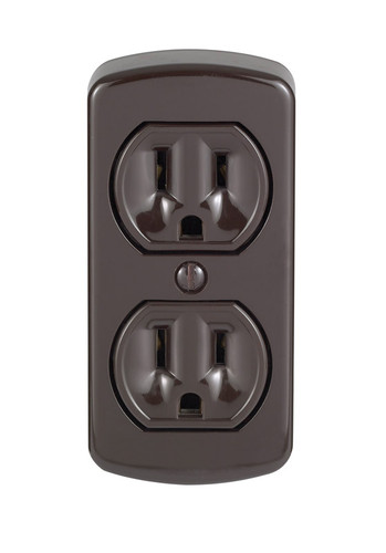 Leviton - 00091-000 - 15 amps Brown Outlet 5-15R - 1/Pack