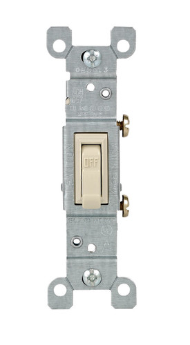 Leviton - 01451-ICP - 15 amps Toggle Switch Ivory - 1/Pack