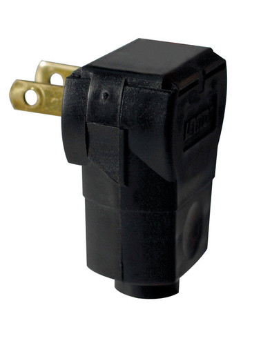 Leviton - 101AN-000 - Commercial and Residential Vinyl Non-Polarized Plug 1-15P 18-14 AWG 2 Pole 2 Wire Bulk