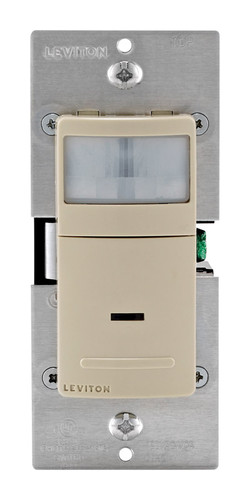Leviton - DOS02-1LI - 2.5 amps Single Pole Motion Sensor Switch Ivory - 1/Pack