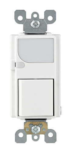 Leviton - 6526-W - Decora 15 amps Toggle Switch White - 1/Pack