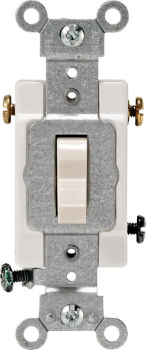 Leviton - CS315-2TS - 15 amps Three Pole Toggle AC Quiet Switch Light Almond - 1/Pack