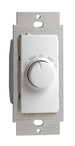 Leviton - R24-RTF01-10W - Decora 1.5 amps Single Pole Rotary Fan Control White - 1/Pack