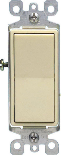 Leviton - 05603-2IS - 15 amps Three Pole Rocker AC Quiet Switch Ivory - 1/Pack