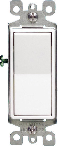 Leviton - 05603-2WS - 15 amps Three Pole Rocker AC Quiet Switch White - 1/Pack