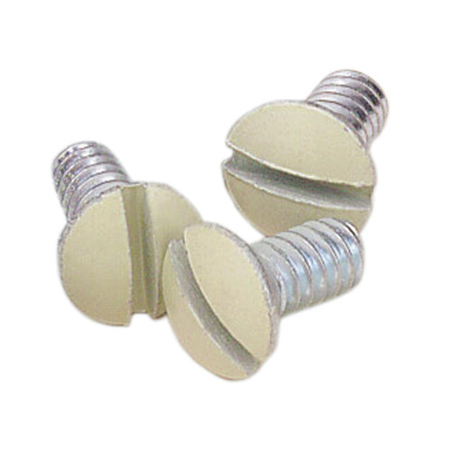 Leviton - 86400-PRT - Ivory Steel Wall Plate Screws - 20/Pack