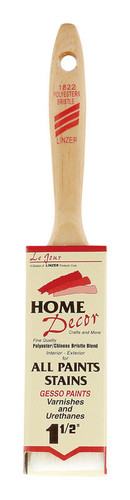 Linzer - 1822-15 - Home Decor 1-1/2 in. W Flat Paint Brush