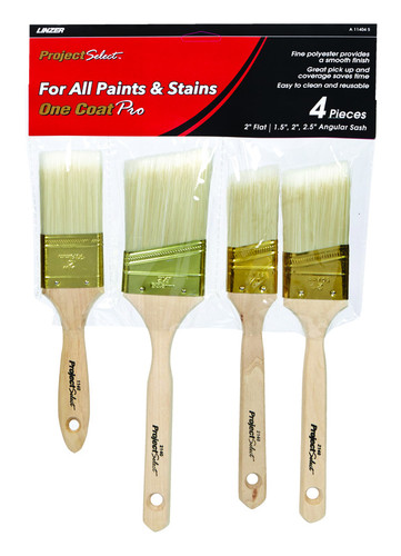 Linzer - A11404S - Assorted in. W Assorted Paint Brush Set