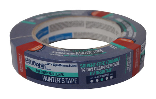Linzer - TPBDT0100 - Blue Dolphin 0.94 in. W x 60 yd. L Blue Medium Strength Painter's Tape - 1/Pack