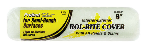 Linzer - RR9500900 - Project Select Rol-Rite Polyester 9 in. W x 1/2 in. Regular Paint Roller Cover - 1/Pack