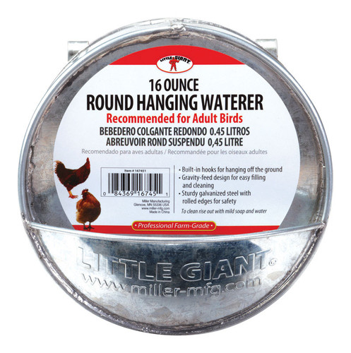 Little Giant - 167451 - 16 oz. Hanging Waterer For Poultry