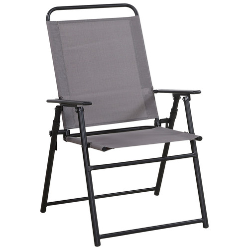 Living Accents - FTS50BG-G - Black Steel Frame Sling Chair