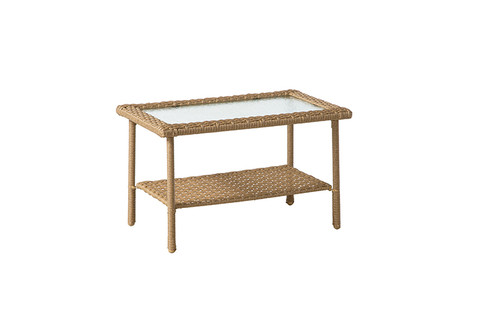 Living Accents - PCTS2021 - Palmaro Square Tan Glass Coffee Table