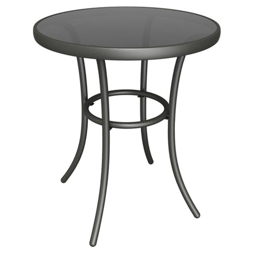 Living Accents - 705.0470.000 - Round Black Glass Bistro Table