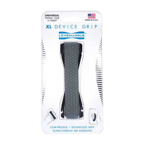 Lovehandle - X-149-01 - Black/Gray X-Large HoneyComb Phone Grip For All Mobile Devices