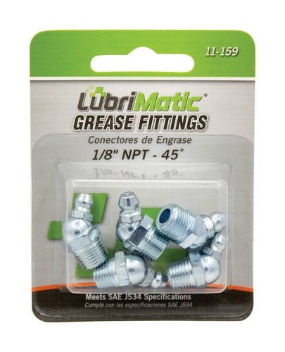 Lubrimatic - 11159 - 45 degree Grease Fittings - 5/Pack