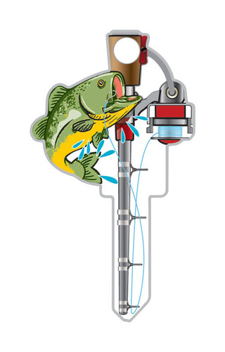 Lucky Line - B117K - Key Shapes Fishing House Key Blank KW1/11 Double sided For Kwikset