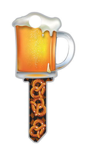 Lucky Line - B110K - Key Shapes Beer Mug House Key Blank KW1/11 Double sided For Kwikset