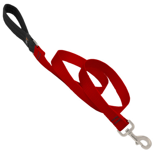 Lupine - 22559 - Pet Basic Solids Red Red Nylon Dog Leash