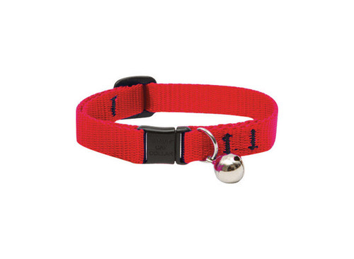 Lupine - 22527 - Pet Basic Solids Red Red Nylon Cat Collar