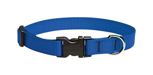 Lupine - 17502 - Pet Basic Solids Blue Blue Nylon Dog Adjustable Collar