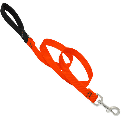 Lupine - 52509 - Pet Basic Solids Blaze Orange Nylon Dog Leash