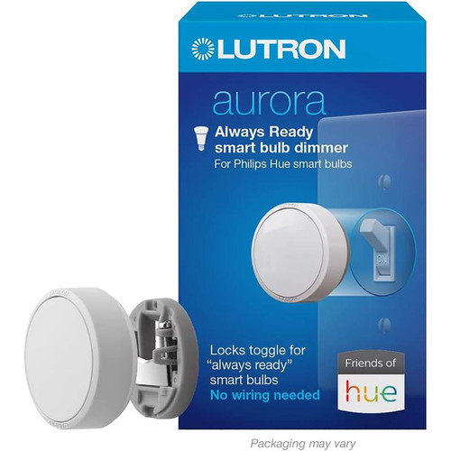 Lutron - Z3-1BRL-WH-L0 - Aurora White Rotary Dimmer Switch - 1/Pack