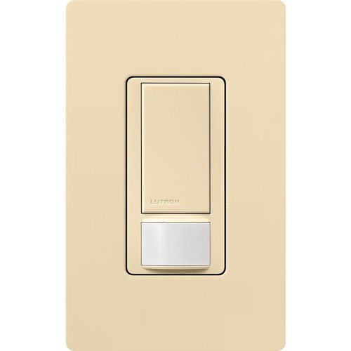 Lutron - MS-OPS2H-IV - Maestro Occupancy Single pole Motion Sensor Switch Ivory - 1/Pack