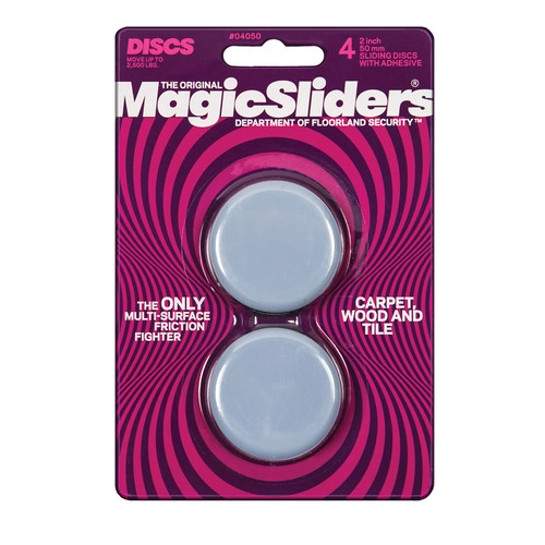 Magic Sliders - 4050 - Plastic Floor Slide Gray - 4/Pack