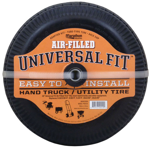 Marathon - 20210 - Universal Fit 4 in. Dia. x 10 in. Dia. 300 lb. capacity Offset Hand Truck Tire Rubber - 1/Pack