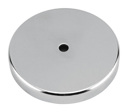 Master Magnetics - 7217 - .303 in. Ceramic Round Base Magnet 25 lb. pull 3.4 MGOe Silver 1/pc.