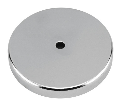 Master Magnetics - 7223 - .44 in. Ceramic Round Base Magnet 95 lb. pull 3.4 MGOe Silver 1/pc.