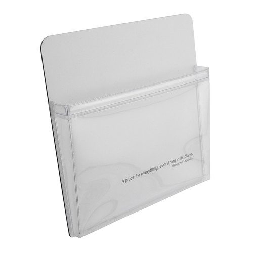 Master Magnetics - 8142 - 6.5 in. Polymer Resin Magnetic Pouch 60 lb. pull 0.6 MGOe White 1/pc.