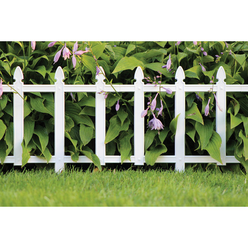 Master Mark - 38136 - 12 in. L x 13 in. H Plastic White Cottage Fence