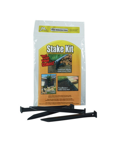 Master Mark - 12109 - 10 in. H Plastic Black Stake Kit