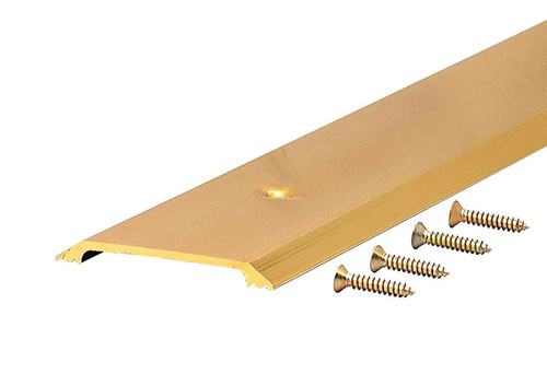 M-D - 9613 - 0.25 H x 2.5 in. W x 36 in. L Bright Aluminum Flat Top Threshold Gold