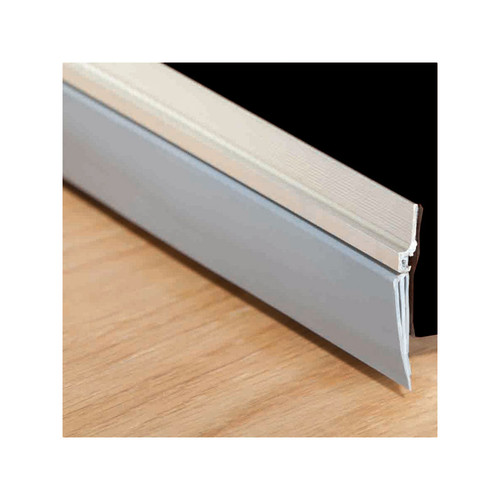 M-D - 43300 - Cinch Silver Aluminum/Vinyl Weatherstrip For Doors, Doors 36 in. L x 1/4 in.