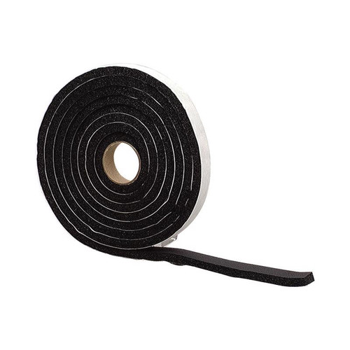 M-D - 43155 - Black Rubber Weather Stripping Tape For Auto and Marine 10 ft. L x 1/4 in.