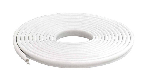 M-D - 78394 - White Vinyl Gasket Weatherstrip For Doors and Windows, Doors and Windows 17 ft. L x 1/2 in.