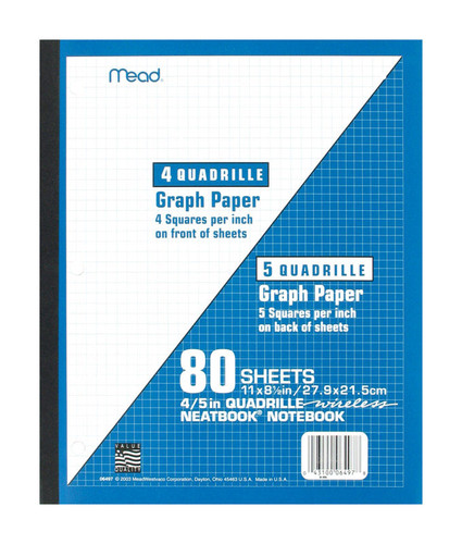 Mead - 6497 - 8-1/2 in. W x 11 L Perfect Bound Notebook