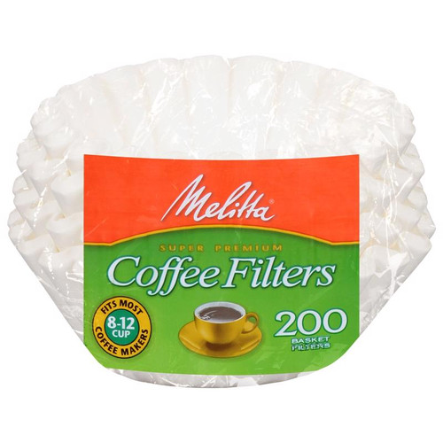 Melitta - 629524 - 8-12 cups White Basket Coffee Filter - 200/Pack