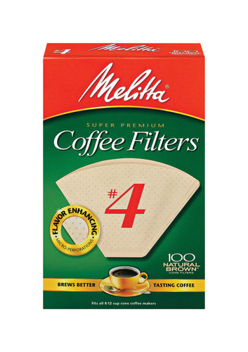 Melitta - 624602 - 12 cups Brown Cone Coffee Filter - 100/Pack