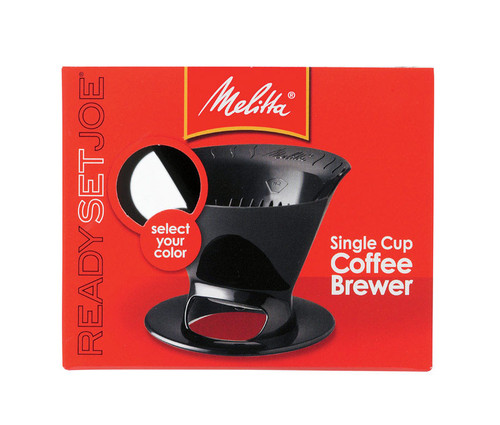 Melitta - 64007 - Ready Set Joe 1 cups Black Pour-Over Coffee Brewer