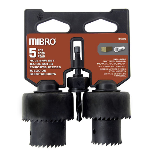 Mibro - 988091 - Carbon Steel Hole Saw Set 5/pc.