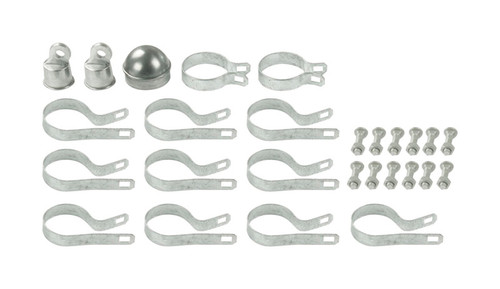 Midwest Air Technologies - 328648C - YardGard 3 in. H Steel Chain Link Fence Corner Post Kit